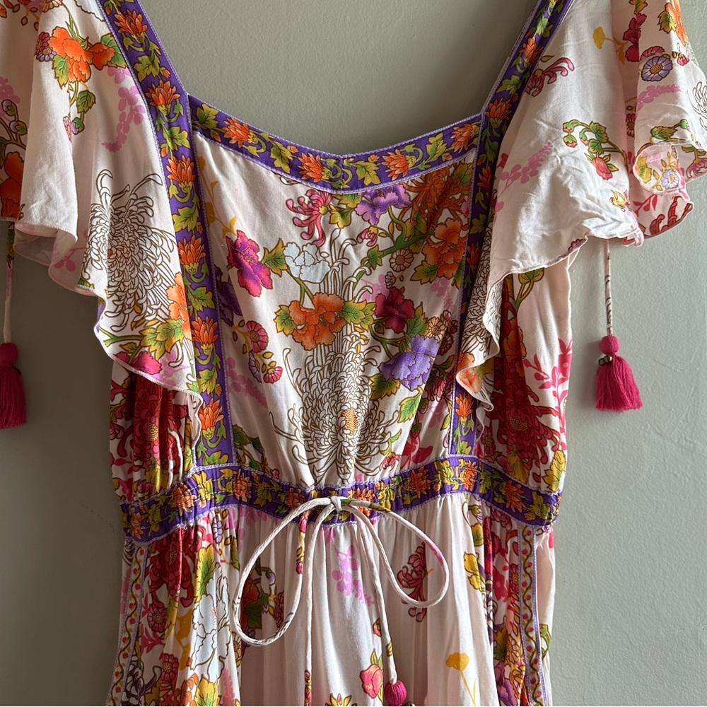 Tulle and Batiste maxi floral boho summer dress - Picture 6 of 10